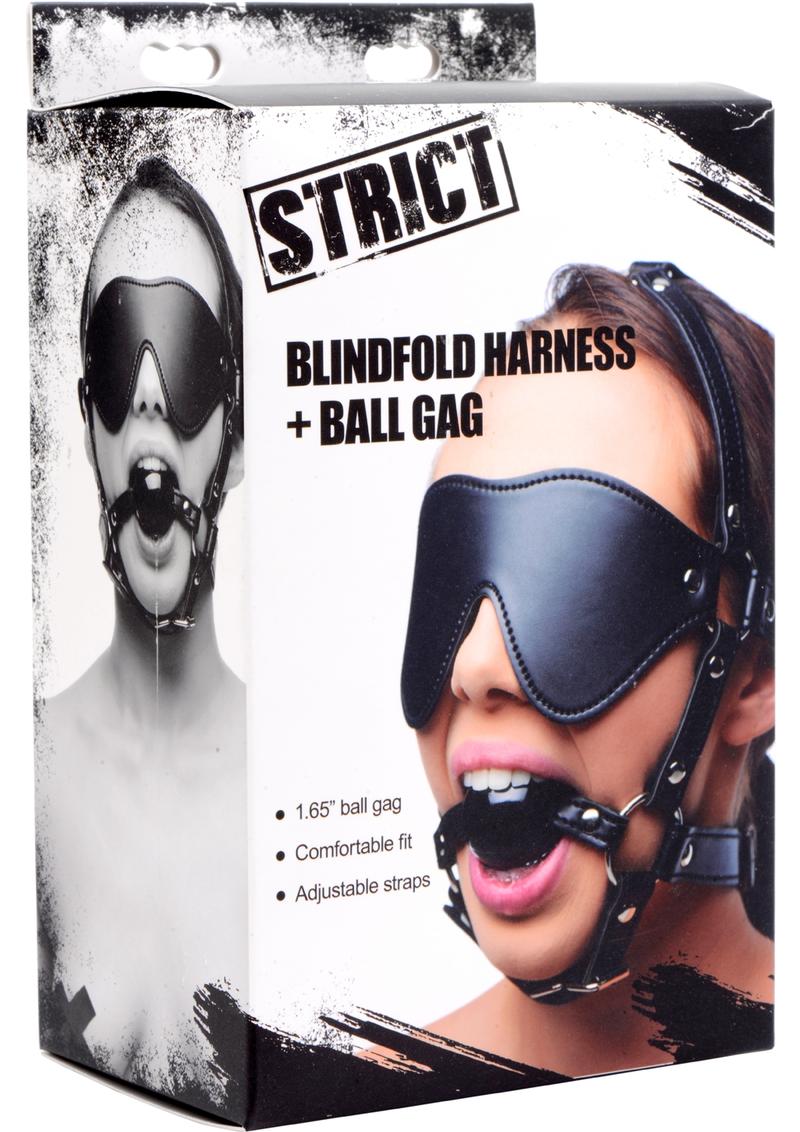 Strict Eye Mask Harness with Ball Gag