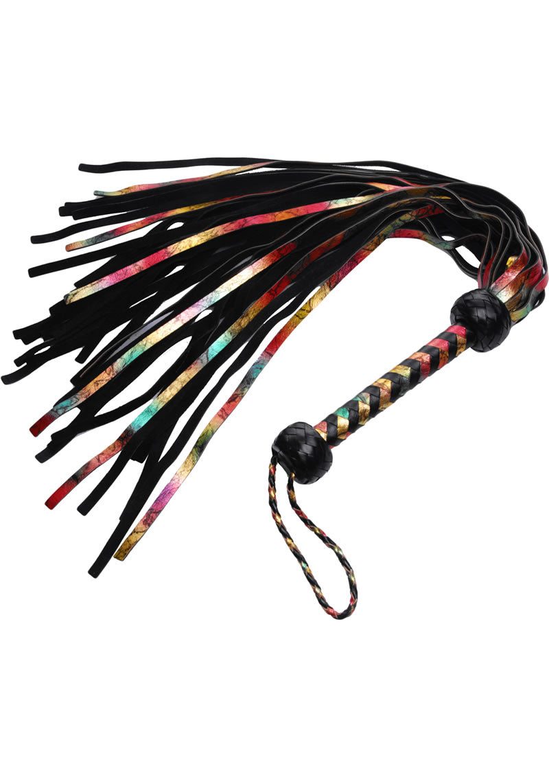 Strict Leather Rainbow Lambskin Flogger