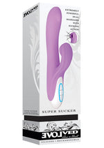 Super Sucker Rechargeable Silicone G-Spot Vibrator with Clitoral Stimulator