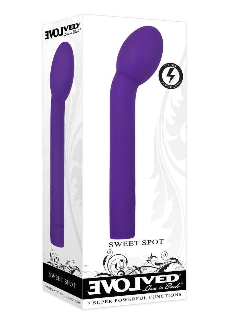 Sweet Spot Silicone Rechargeable G-Spot Vibrator - Purple