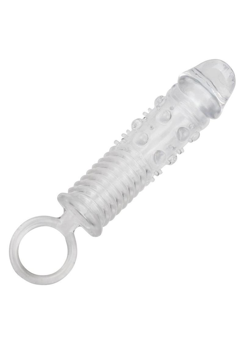 Textured Extension Set Penis Sleeves - Clear - 3 Piece