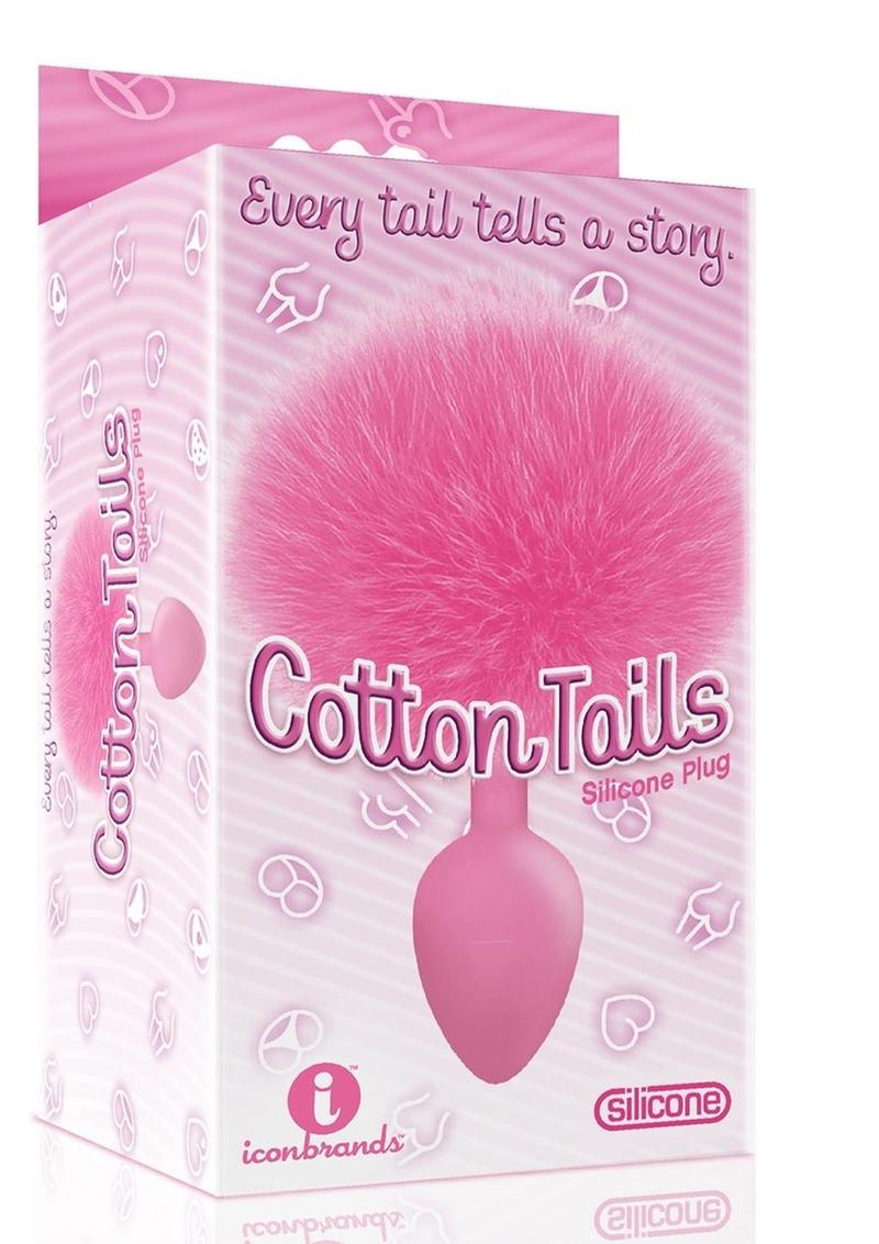 The 9's - Cottontails Silicone Bunny Tail Butt Plug - Pink