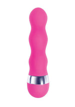 The 9's - Pinkies, Curvy Silicone Mini Vibrator - Pink - 4.5in