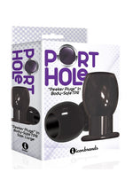 The 9's - Port Hole Hollow Butt Plug - Black