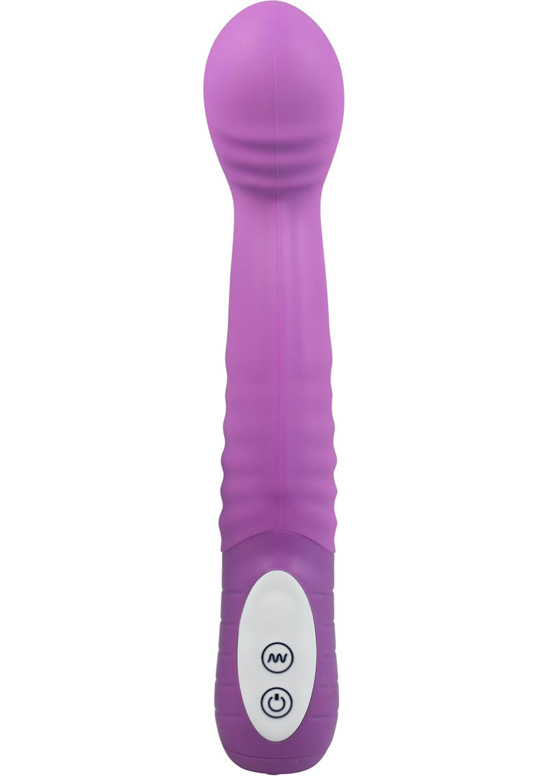 The Big O Silicone Vibrator Waterproof - Lavender/Purple - 8.75in