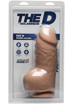 The D Fat D Firmskyn Dildo with Balls - Vanilla - 8in