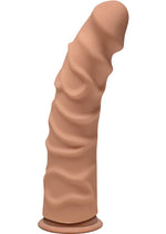 The D Ragin D Ultraskyn Dildo - Brown/Caramel - 8in