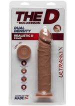 The D Realistic D Ultraskyn Dildo - Caramel - 8in