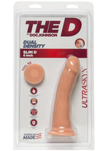 The D Slim D Ultraskyn Dildo - Flesh/Vanilla - 6in