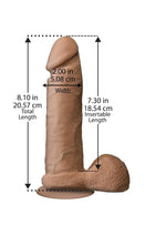 The Realistic Cock Ultraskyn Dildo - Caramel - 8in