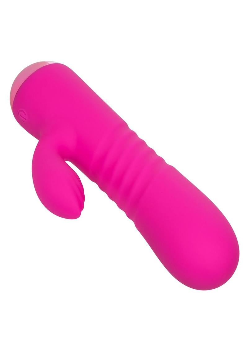 Thicc Chubby Honey Dual Motor Vibrator with Clitoral Stimulator - Pink