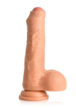 Thinz Uncut Dildo with Balls - Vanilla - 7in