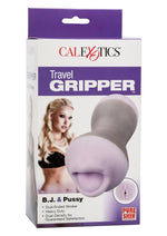 Travel Gripper Dual Density Stroker - Mouth and Pussy