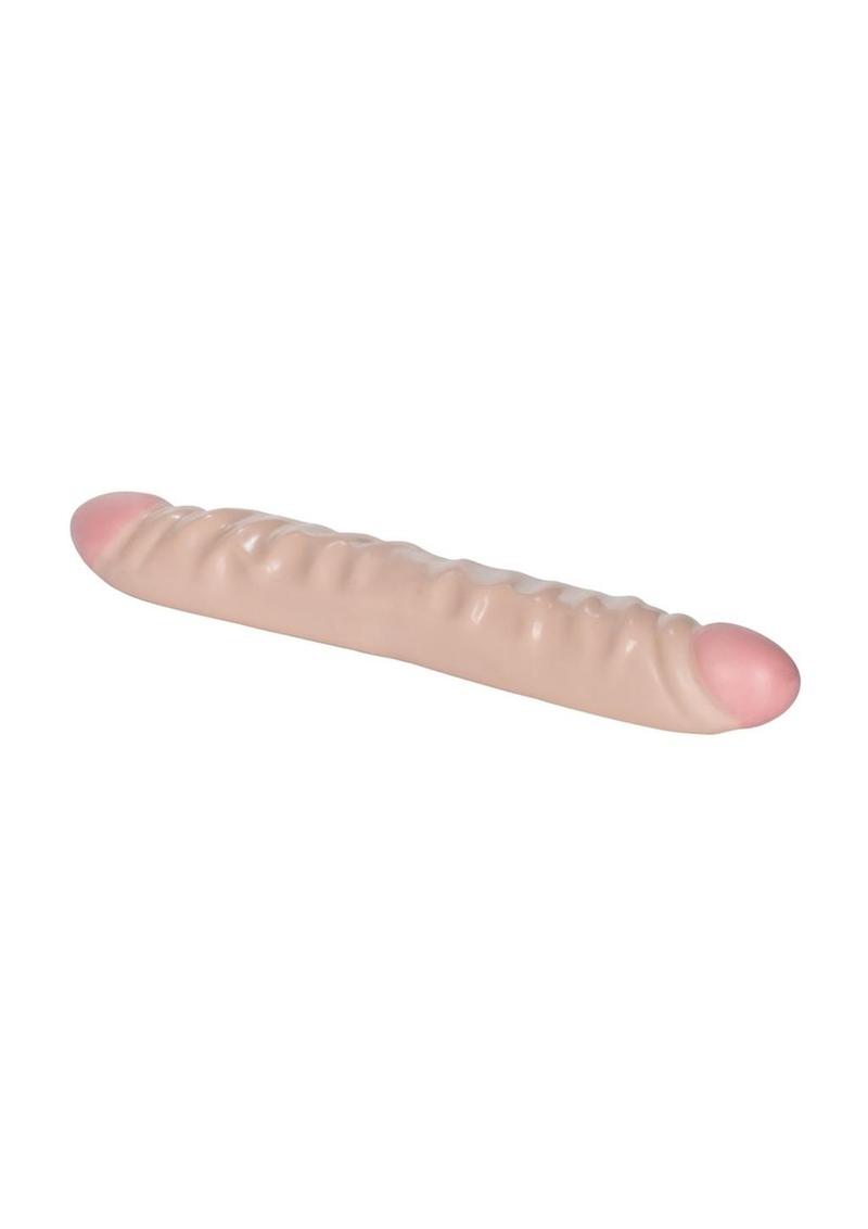 Veined Double Dong - Vanilla - 12in