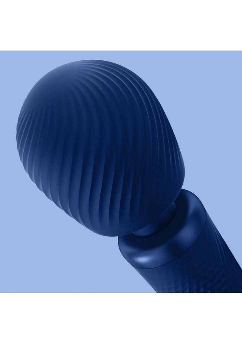 Vim Midnight Silicone Body Wand - Blue/Navy Blue