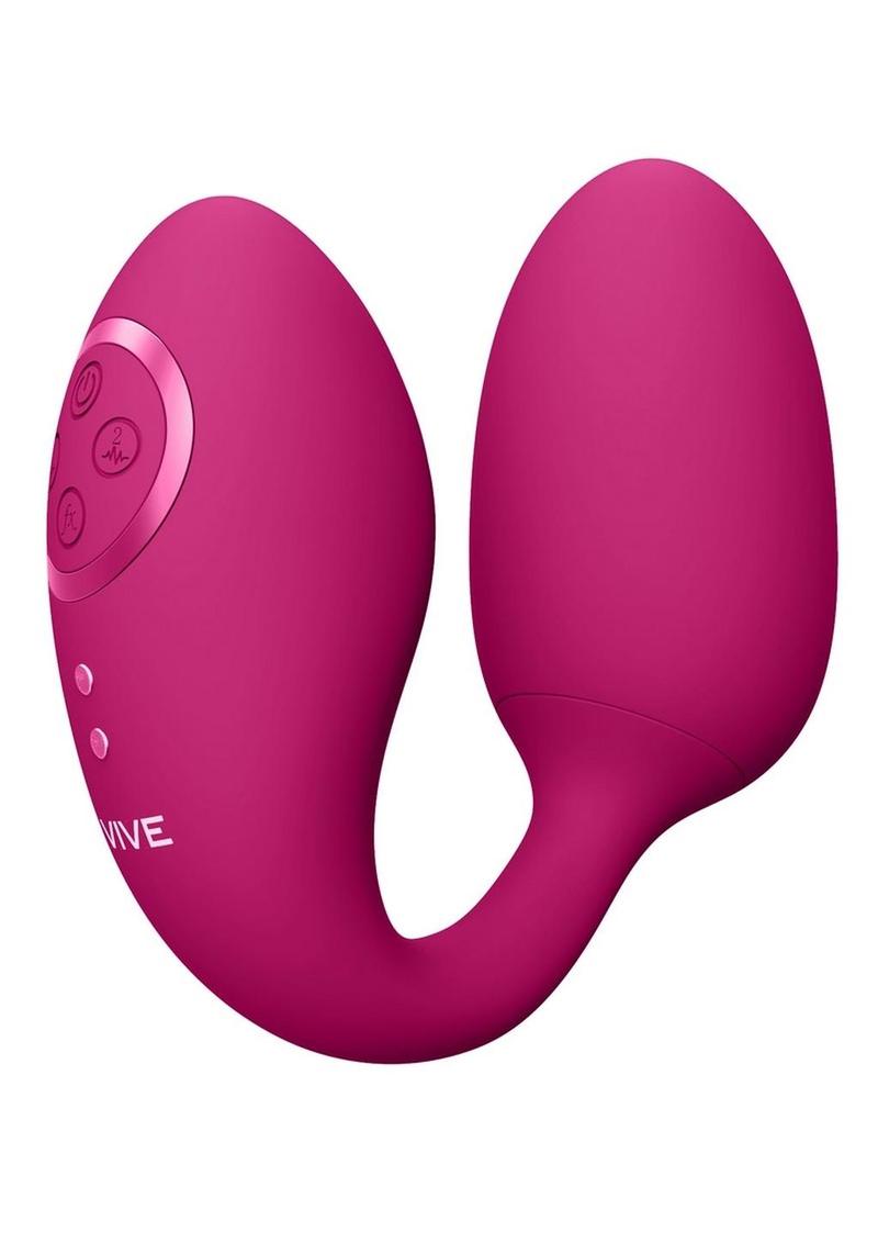 Vive Aika Rechargeable Silicone Pulse Wave and Vibrating Love Egg - Pink