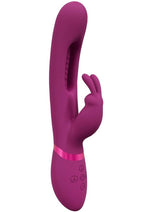 Vive Mika Rechargeable Triple Motor Vibrating Rabbit with G-Spot Stimulator - Pink