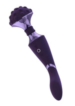 Vive Shiatsu Rechargeable Silicone Bendable Massager Wand - Purple