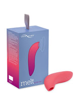 We-Vibe Melt Pleasure Air Rechargeable Silicone Clitoral Stimulator - Coral/Orange