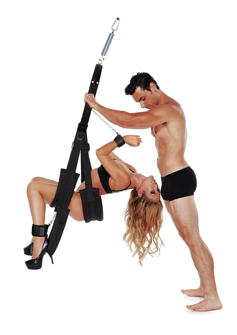 WhipSmart Bondage Pleasure Swing - Black