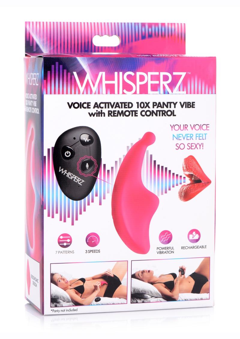 Whisperz Voice Activated 10x Panty Vibe with Remote Control