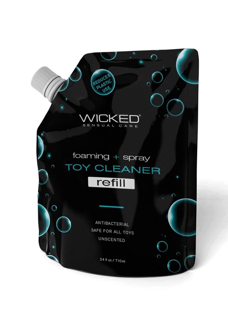 Wicked Sensual Foam and Fresh Toy Cleaner Refill Pouch - 24oz.