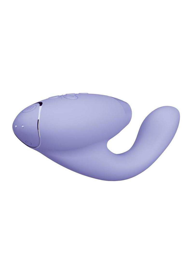 Womanizer Duo 2 Silicone Rechargeable Clitoral and G-Spot Stimulator - Lilac/Purple