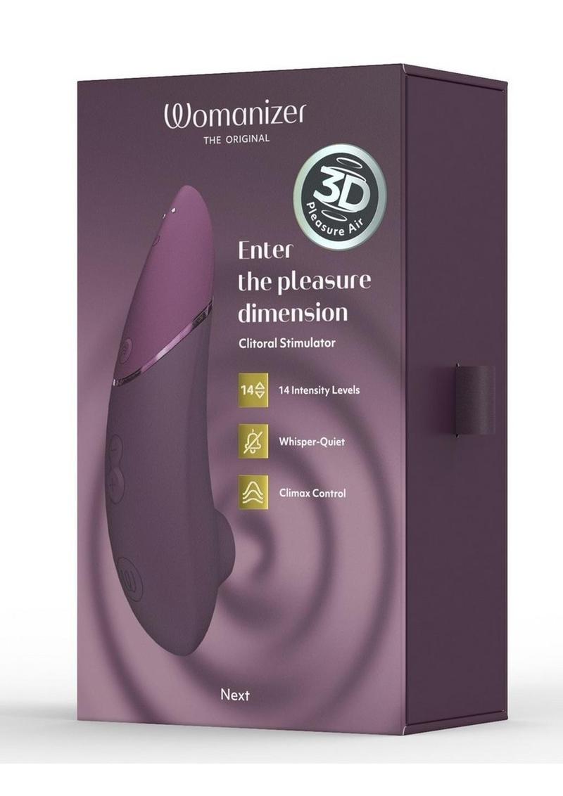 Womanizer Next Rechargeable Silicone Clitoral Stimulator - Dark - Purple