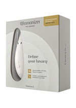 Womanizer Premium 2 Rechargeable Silicone Clitoral Stimulator - Gray/Grey