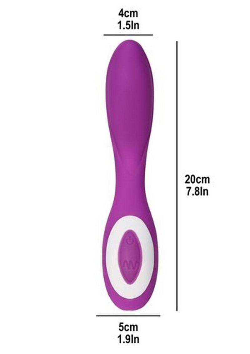 Wonderlust Serenity Rechargeable Silicone Vibrator - Purple