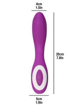 Wonderlust Serenity Rechargeable Silicone Vibrator - Purple