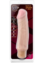 X5 Plus Hard On Vibrating Dildo - Vanilla - 9in