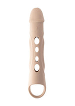 Zero Tolerance Big Boy Extender Rechargeable Silicone Penis Extension with Remote - Vanilla