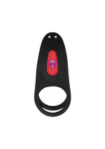 Zero Tolerance Vibrating Girth Enhancer Silicone Rechargeable Sleeve with Remote Control - Black/Red