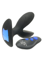 Zeus Electro-Spread 64x Vibrating and E-Stim Silicone Rechargeable Butt Plug with Remote Control - Black