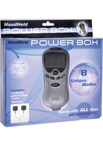 Zeus Electrosex Powerbox - Handheld - 8 Modes - Digital - Grey - Display