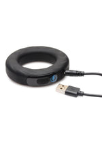 Zeus Vibrating and E-Stim Rechargeable Silicone Cock Ring with Remote Control